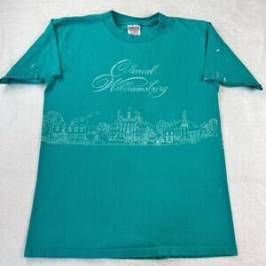 Colonial Williamsburg Vintage Oneita Tag Size Large T-shirt Destination Single